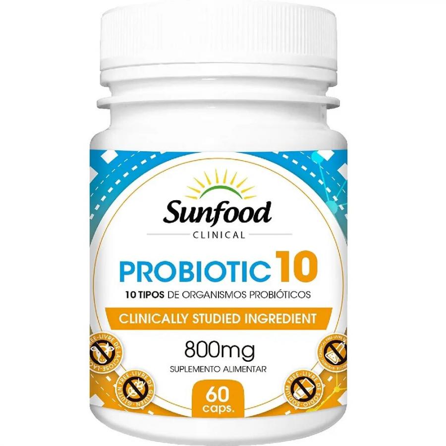 Probioticos Lactobacillus - 60 Cápsulas- Sunfood