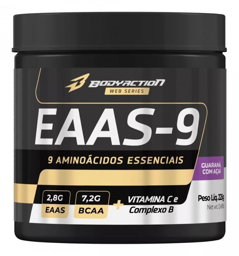 Eaas-9 225g Aminoácidos Eaa-9 Premium Bodyaction